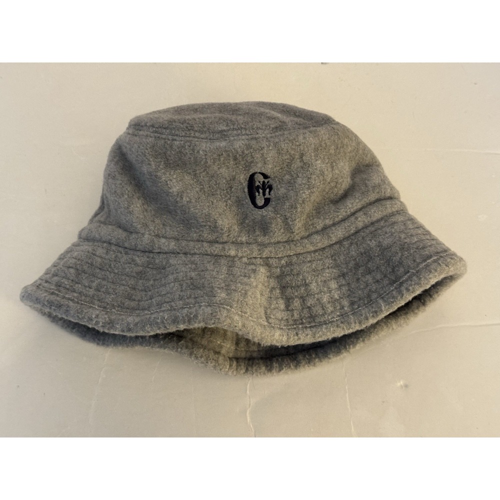 Conte of Florence Unisex Size 58 Gray Fleece Bucket Hat with Ear Covers